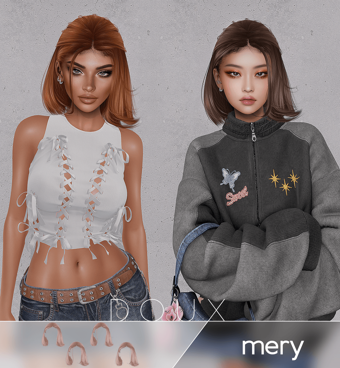 Скриншот мода Прическа Mery